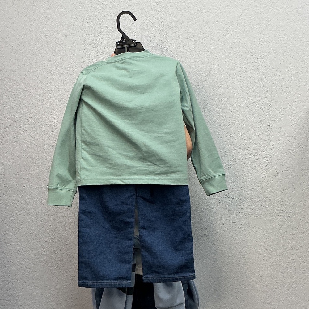 NWT Carhartt Kids Sz 3T Mint Dog Graphic LSS and Matching Denim Pant Set - Picture 8 of 9